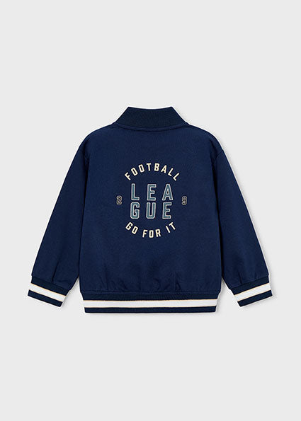 Giacca bambino stile college blu Mayoral
