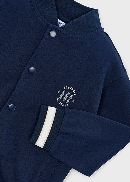 Giacca bambino stile college blu Mayoral