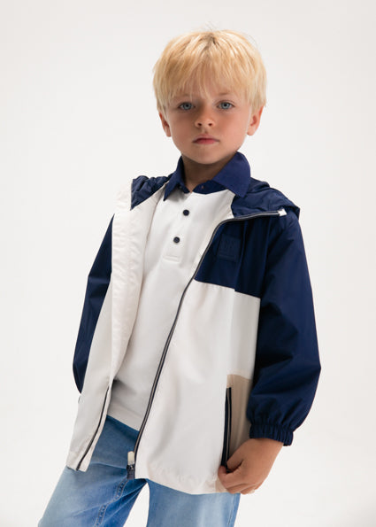 Giubbino antivento bambino tricolore Mayoral