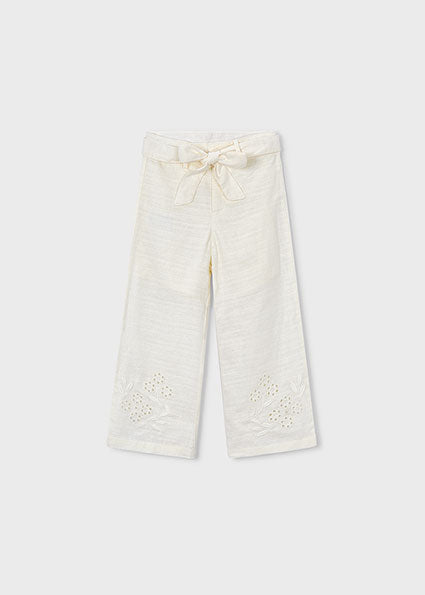 Pantalone lungo lino bambina Mayoral