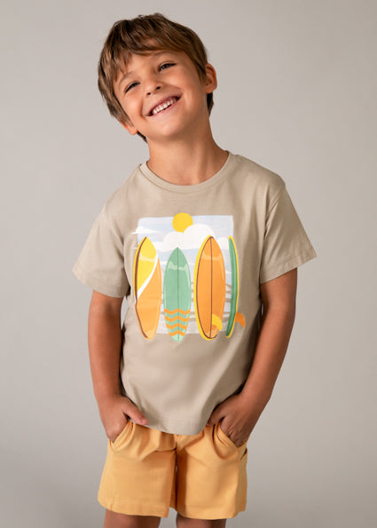 Completo pantaloncino e 2 maglie bambino Mayoral