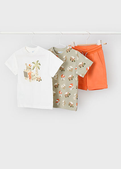 Completo 2 Magliette e 1 pantaloncino Bambino Mayoral