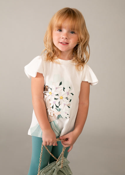 Completo bambina t-shirt e leggings Mayoral