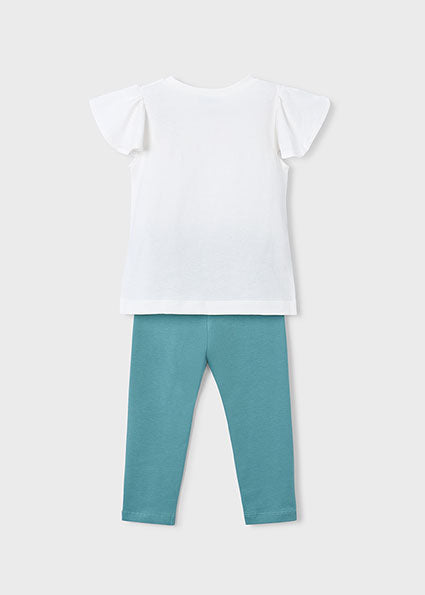 Completo bambina t-shirt e leggings Mayoral