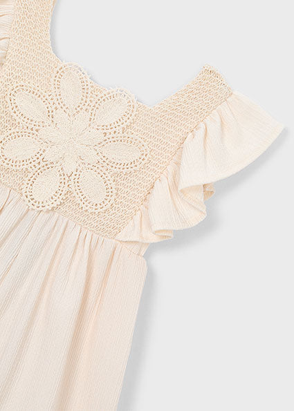 Tuta Bambina Mayoral Avorio con Pizzo – Eleganza da Cerimonia