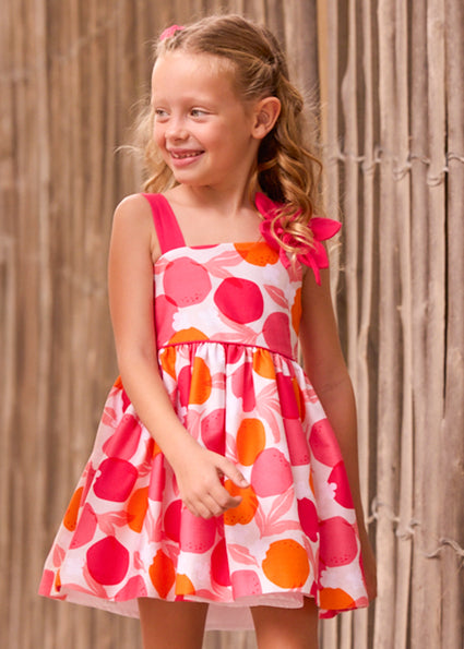 Vestito cerimonia bretelle bambina Mayoral