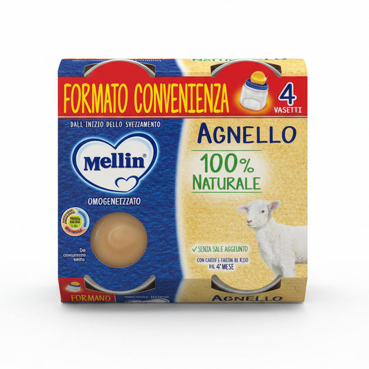 MELLIN OMOGENEIZZATO CARNE AGNELLO 4x80GR
