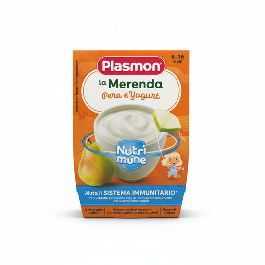 Plasmon Sapori Natura Pera e Yogurt 2×120 ml