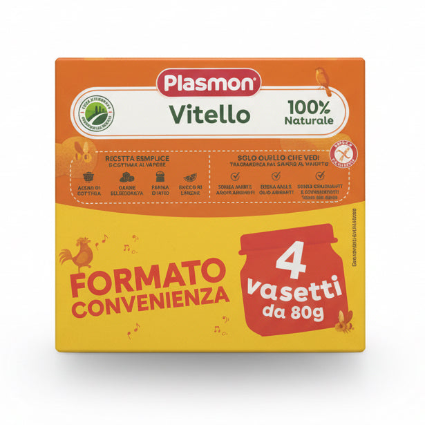 PLASMON OMOGENEIZZATO CARNE VITELLO 4x80GR