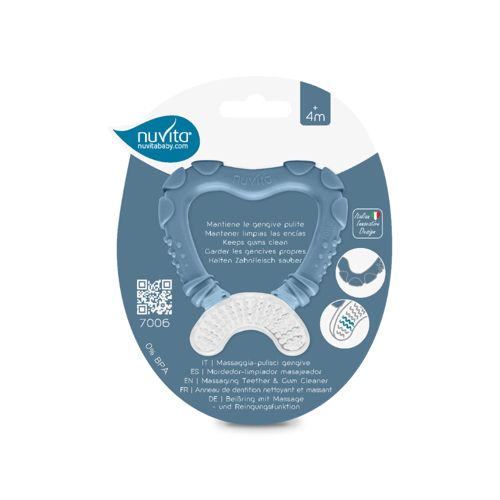Nuvita Massaggiagengive 4 m+ Powder BLU