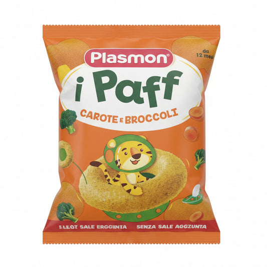 Snack Paff Carote e Broccoli 15 g Plasmon