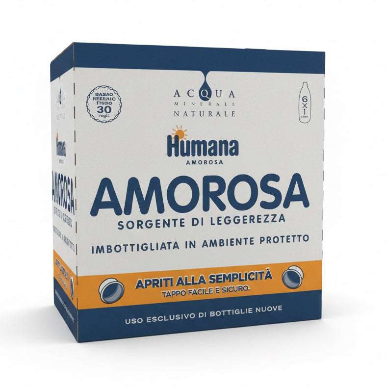 Acqua Amorosa 6 x 1L – Cartone Risparmio per Neonati e Bambini