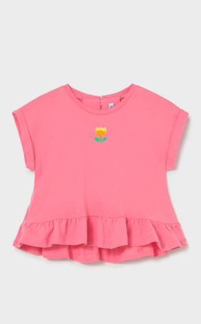 Completo pantaloncino e 2 maglie neonata Mayoral
