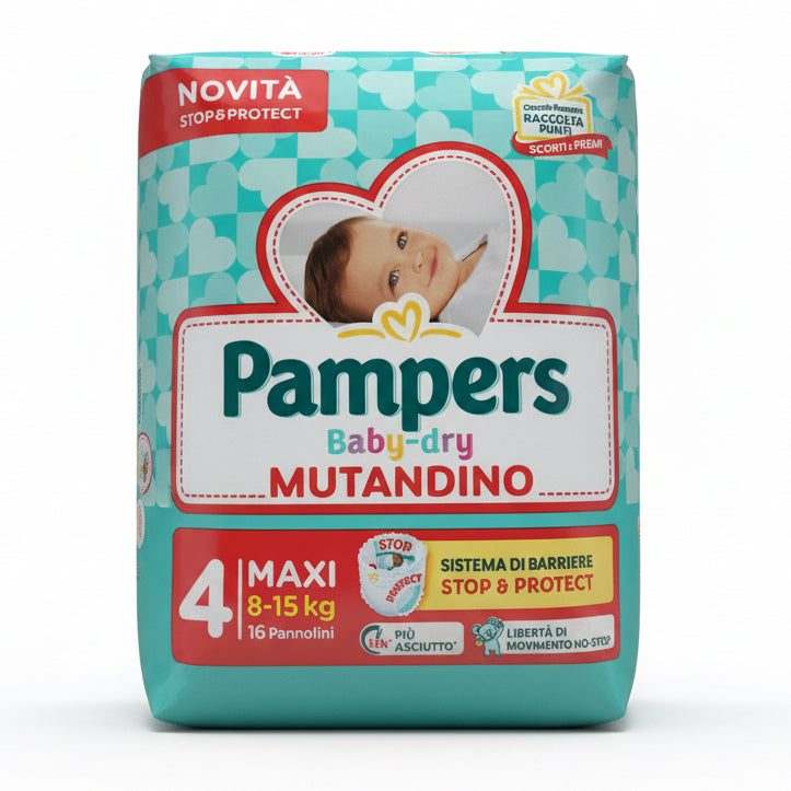 Pannolini Baby Dry Mutandino Pacco singolo taglie 4-5-6-7