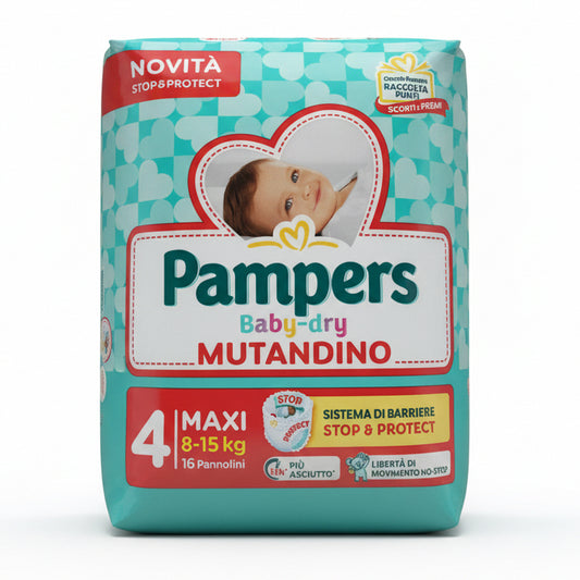 Pannolini Baby Dry Mutandino Pacco singolo taglie 4-5-6-7