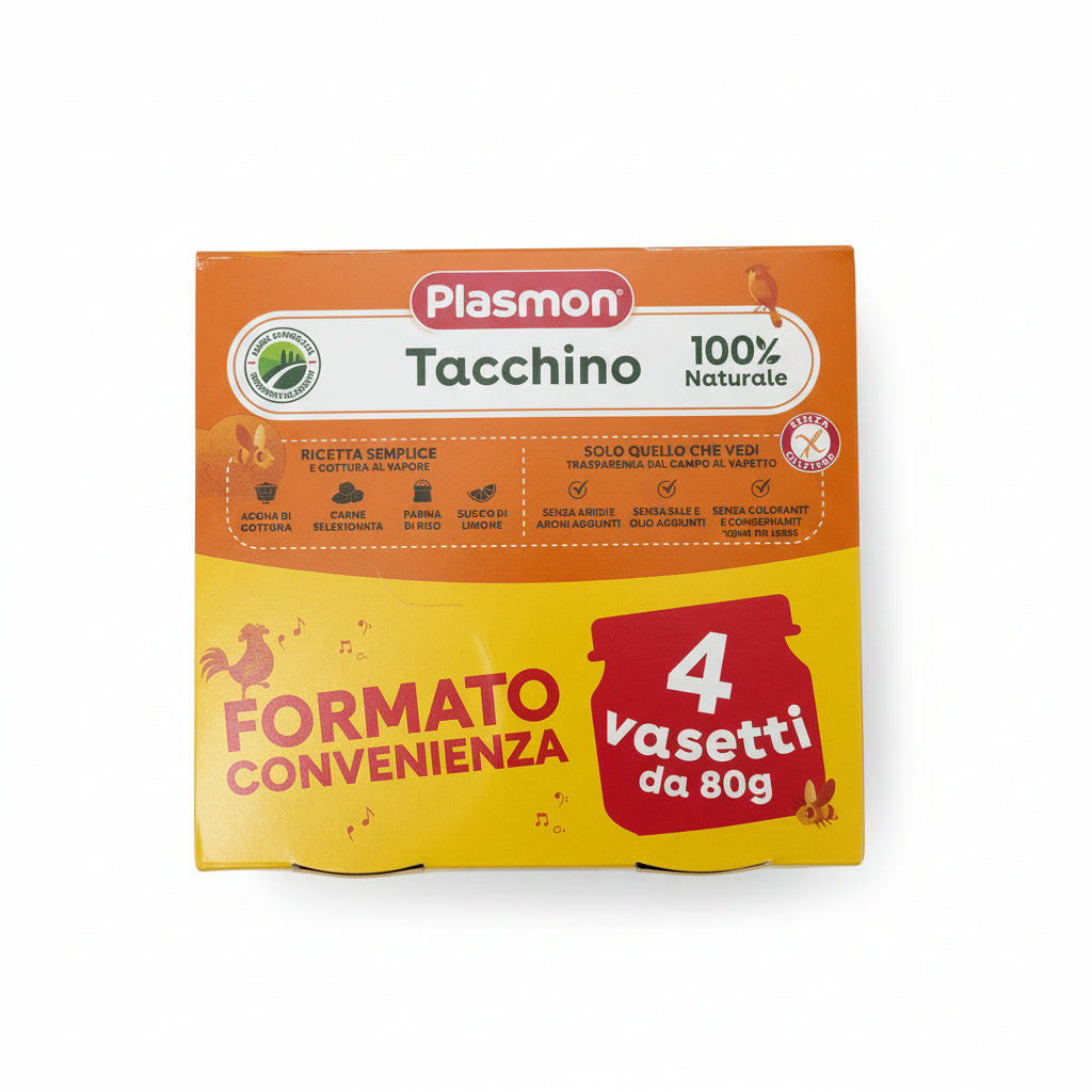 Omogeneizzato Carne Tacchino 4×80 g Plasmon