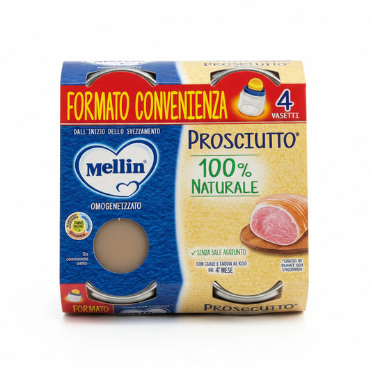MELLIN OMOGENEIZZATO CARNE PROSCIUTTO 4x80GR