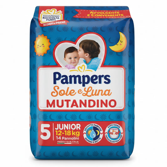 Pannolini Sole e Luna Mutandino Pacco singolo taglie 5-6