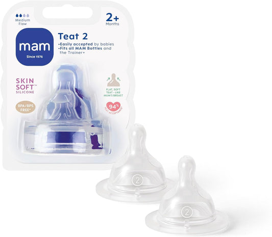 MAM Tettarella Silicone 2 Fori 2 pz