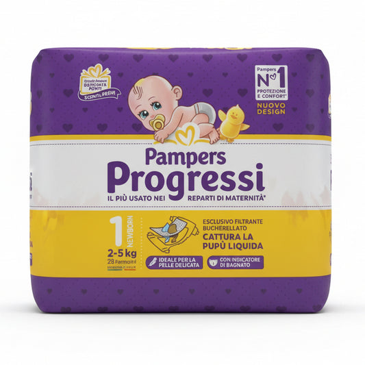 Pampers Progressi Pannolini Taglia 1 Newborn