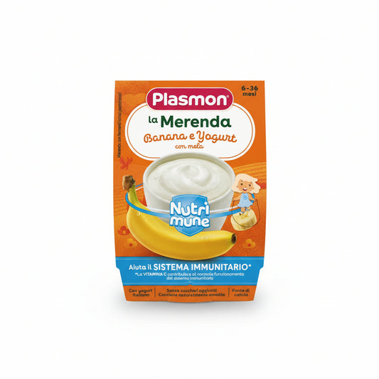PLASMON SAPORI NATURA BANANA/YOGURT 2x120 Ml