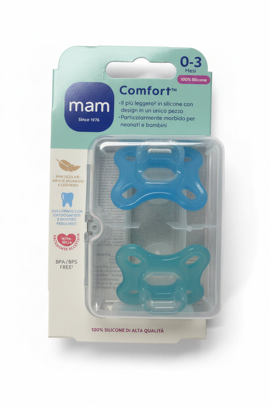 MAM COMFORT 0-3 SUCCHIETTO BOY DOPPIO