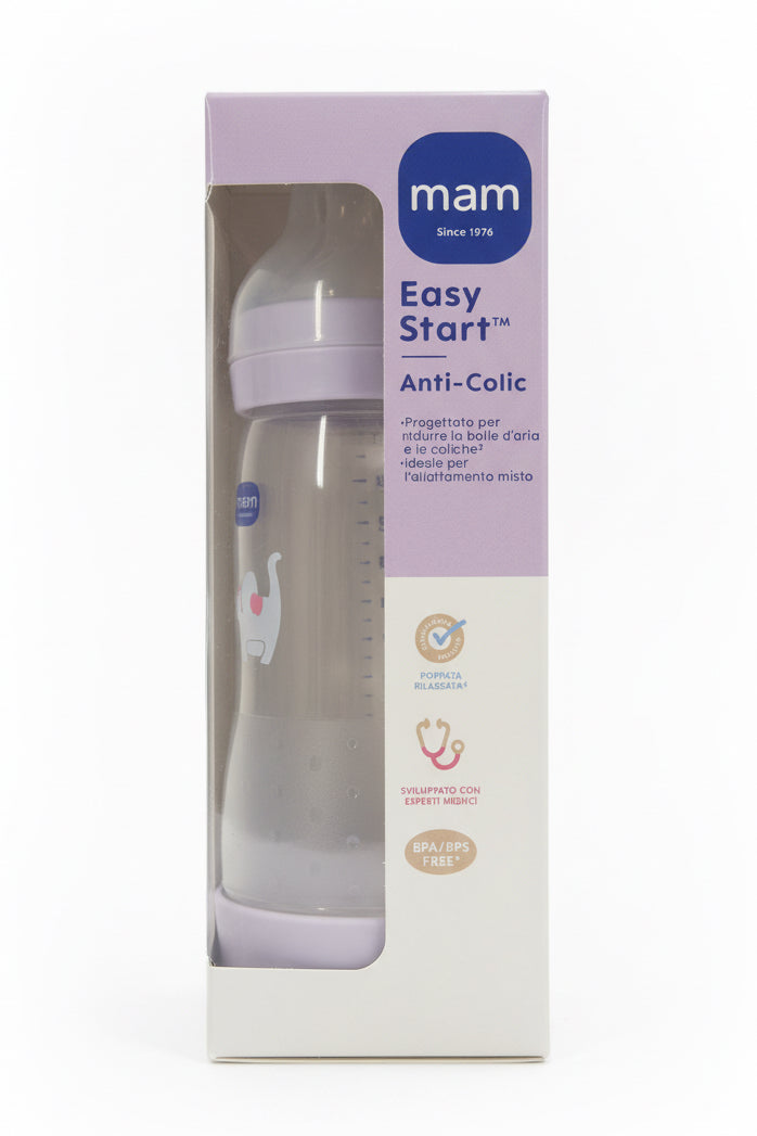 MAM Biberon Easy Start Anti-Colica 320 ml Lilla