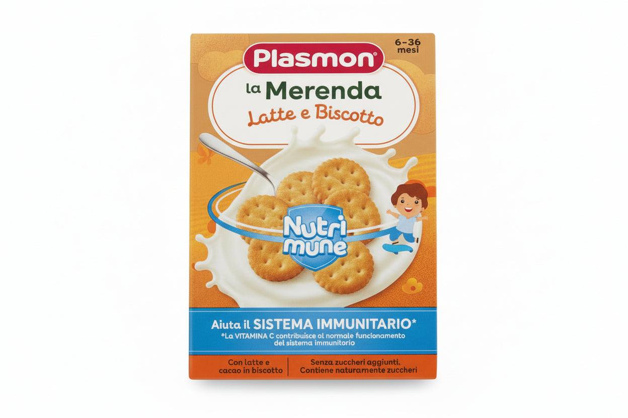 PLASMON MERENDA LATTE E BISCOTTO 2x120 ML