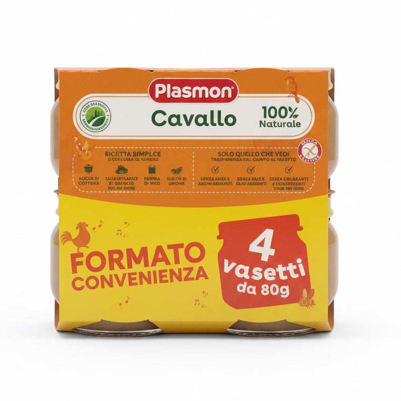 PLASMON OMOGENEIZZATO CARNE Cavallo 4x80GR