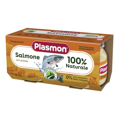 Plasmon Omogeneizzato Pesce Salmone 2x80g