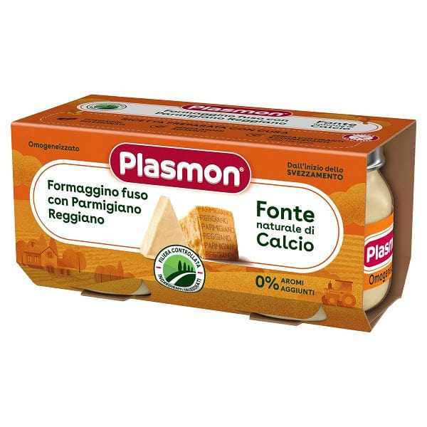 Plasmon Omogeneizzato Formaggino Fuso e Parmigiano 2x80g
