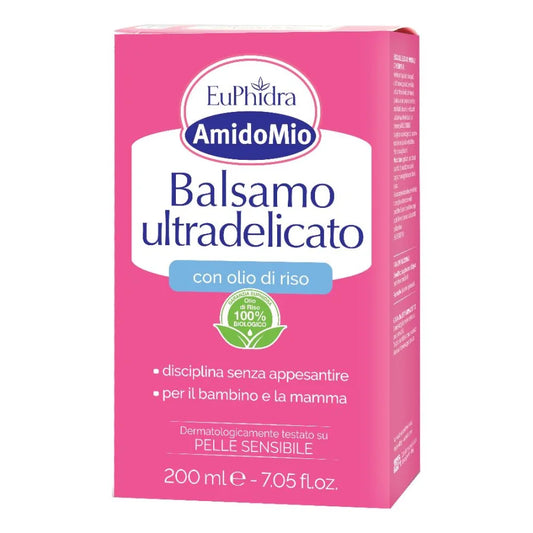 Euphidra AmidoMio Balsamo Ultradelicato 200 ml (con Olio di Riso)