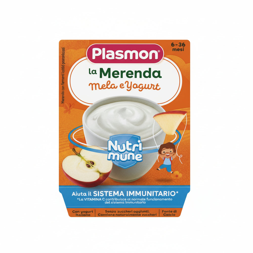 Plasmon Sapori Natura Mela e Yogurt 2×120 ml