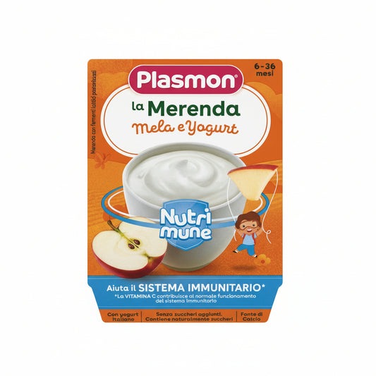 Plasmon Sapori Natura Mela e Yogurt 2×120 ml