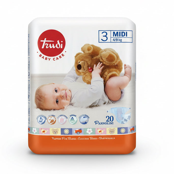 Pannolini Trudi Pacco singolo taglie 3-4-5