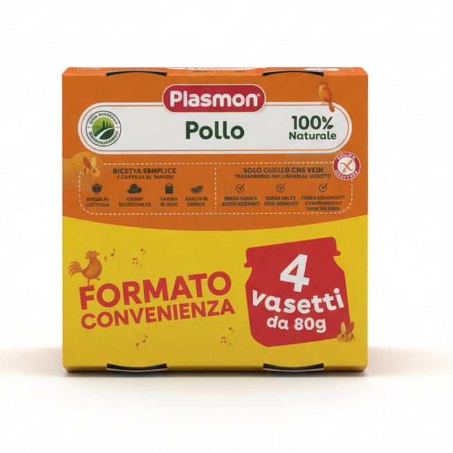 PLASMON OMOGENEIZZATO CARNE POLLO 4x80GR