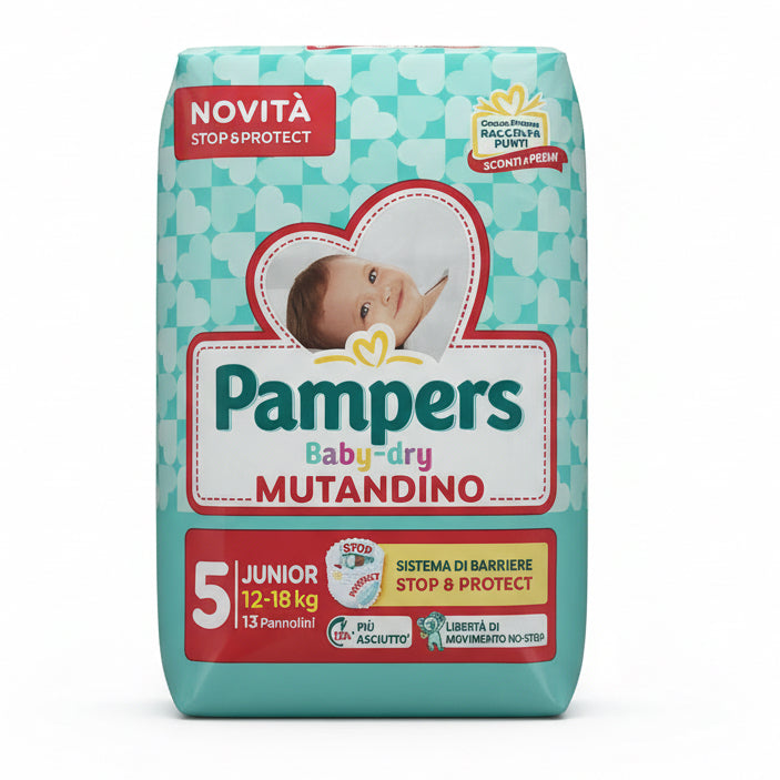 Pannolini Baby Dry Mutandino Pacco singolo taglie 4-5-6-7