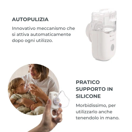Nuvita Aerosol MESH Indossabile  – Silenzioso e Portatile