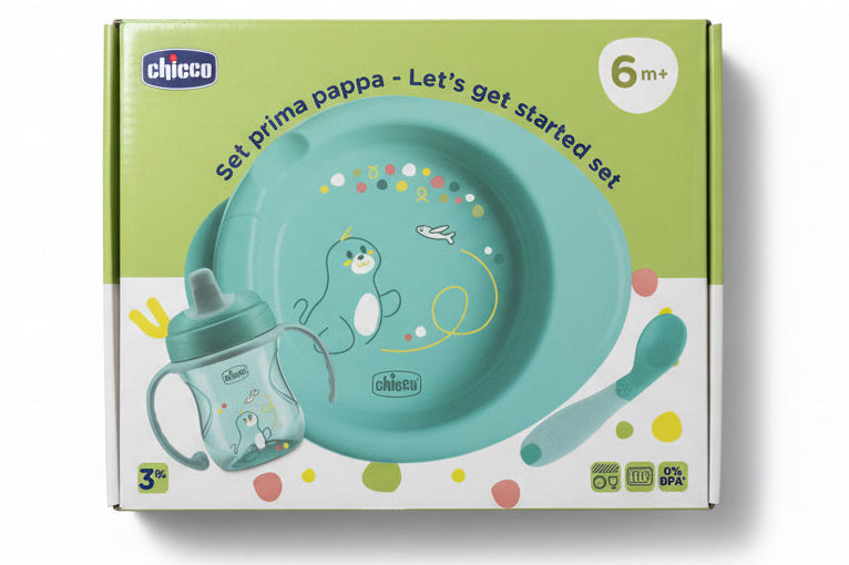 Chicco Set prima pappa 6m+ Verde Acqua
