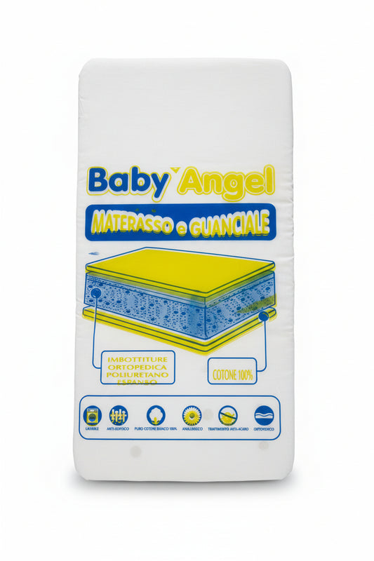 Baby Angel Materassino + Cuscino per Carrozzina