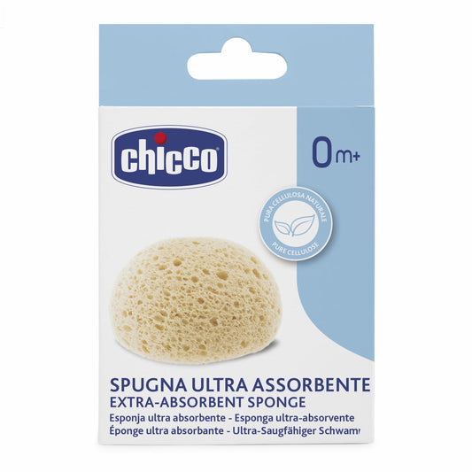 La Spugna Ultra Assorbente Chicco è pensata per l'igiene quotidiana del neonato fin dalla nascita.