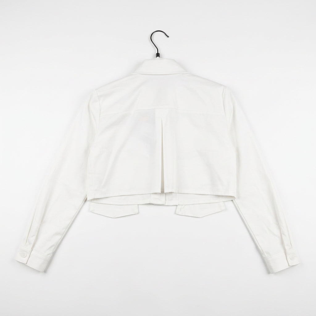 Camicia bianca con strass e perline ragazza Mavie Paris