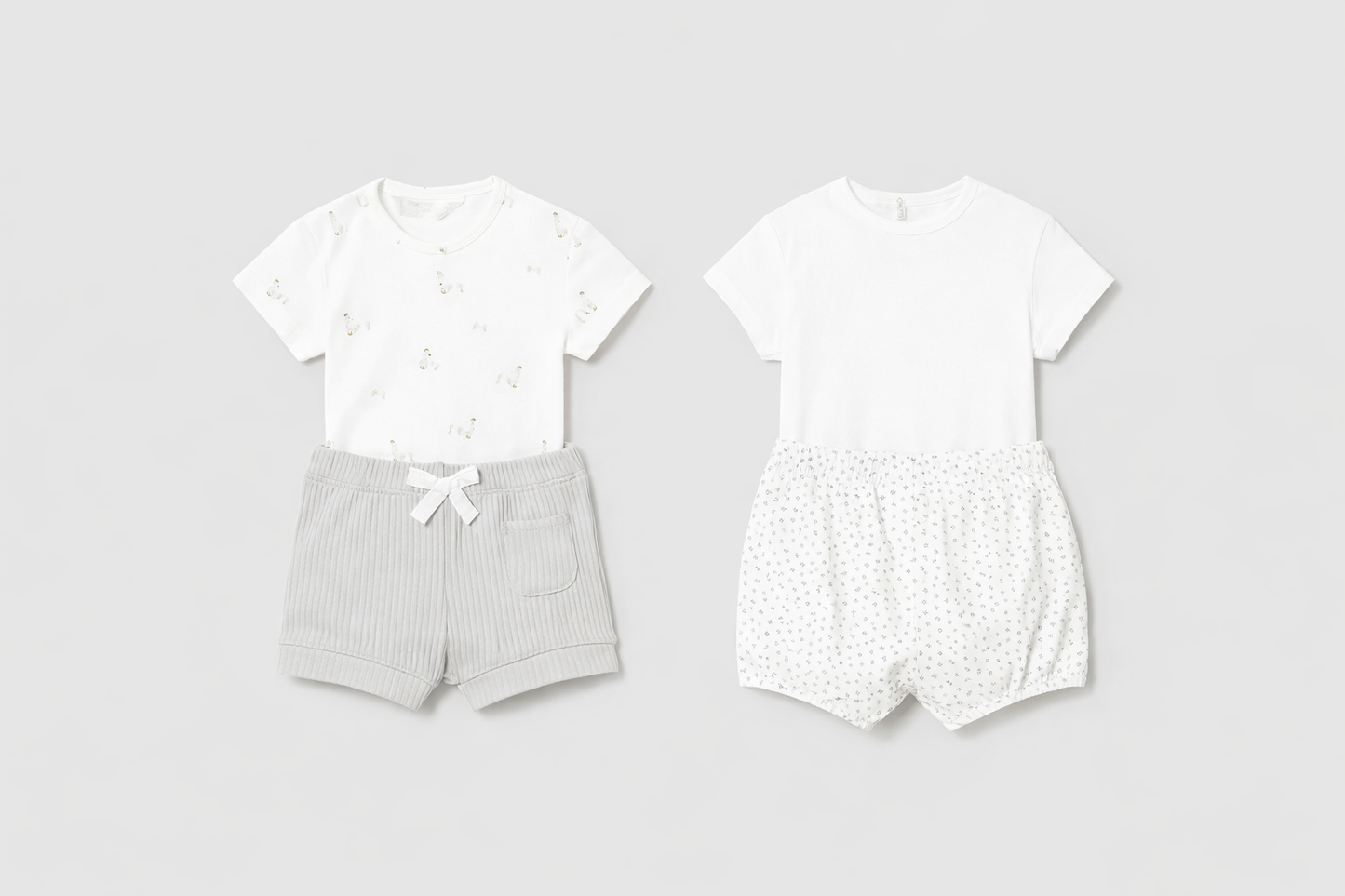 Completo pantaloncino e body neonato Mayoral