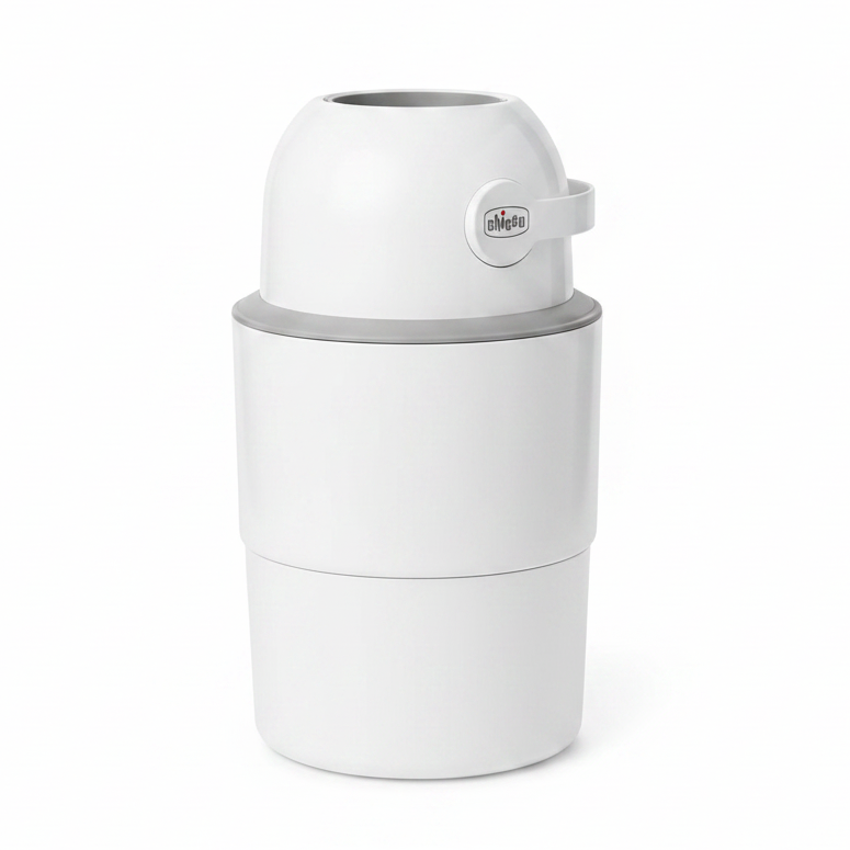 Chicco Mangiapannolini Telescopico OdourOFF con tecnologia antiodore, struttura salvaspazio e compatibile con i comuni sacchetti della spazzatura.