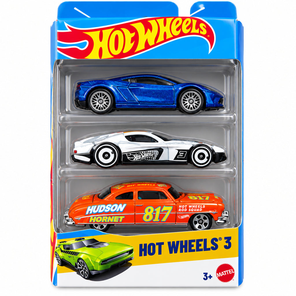 Confezione Hot Wheels da 3 macchinine assortite Mattel K5904