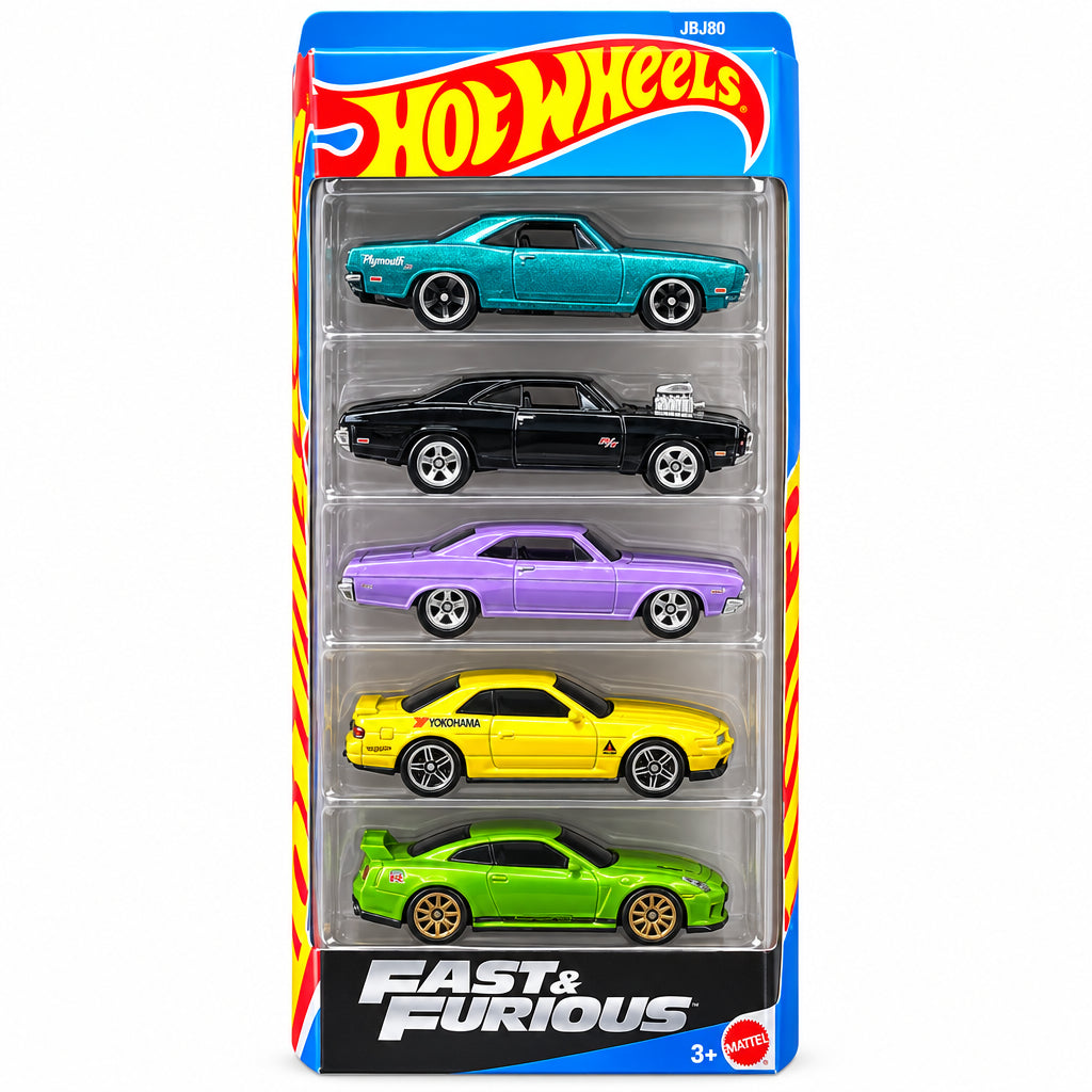 Confezione Hot Wheels da 5 macchinine assortite Mattel