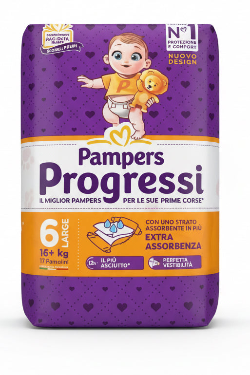 Pannolini Pampers Progressi Taglie 2-3-4-5-6