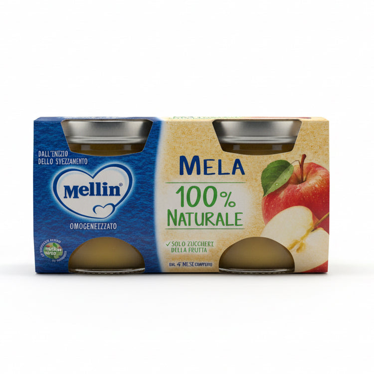 MELLIN OMOGENEIZZATO FRUTTA 2x100GR MELA