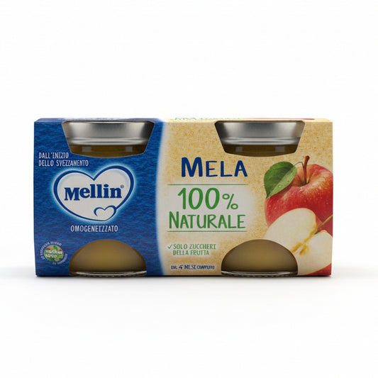 MELLIN OMOGENEIZZATO FRUTTA 2x100GR MELA