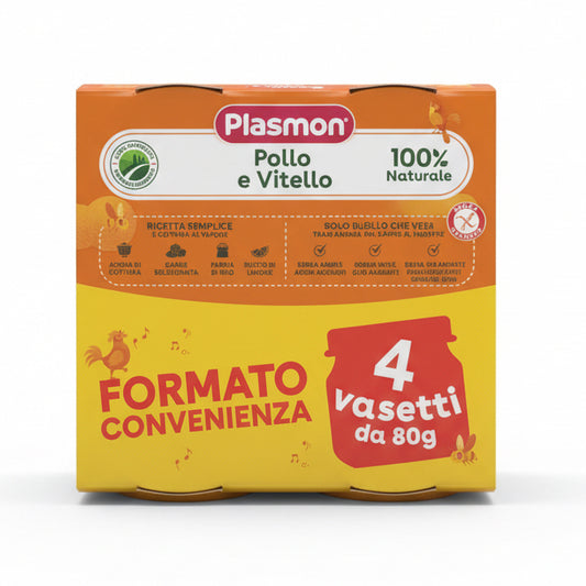 Plasmon omogeneizzato Pollo e Vitello 4x80GR